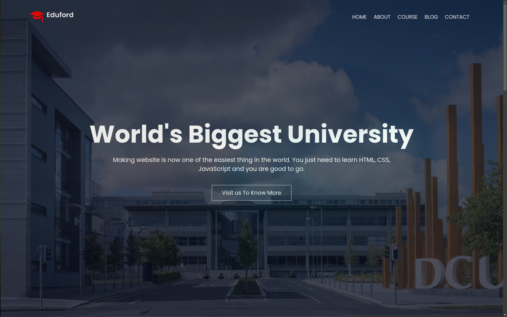 Educational Institution Website